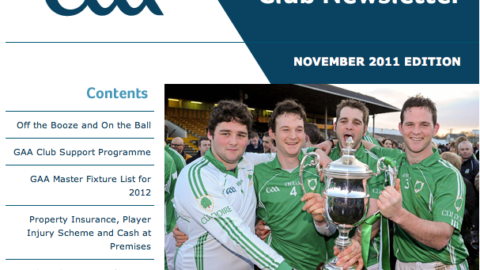 GAA Newsletter: November/December 2011
