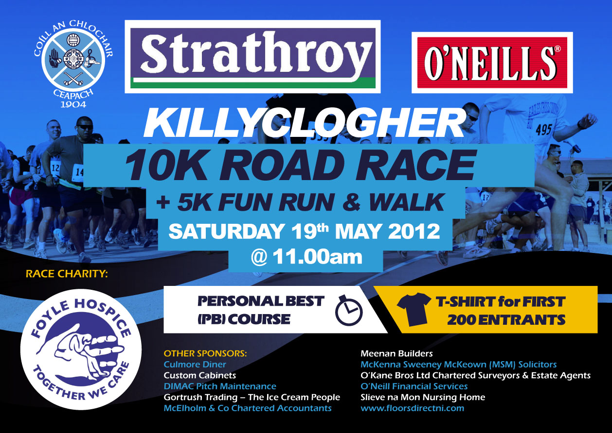 Killyclogher 10K Run & 5K Fun Run/Walk (Three Weeks To Go)
