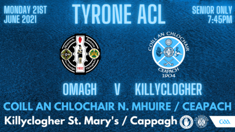 Omagh v Killyclogher Replay On Monday Evening