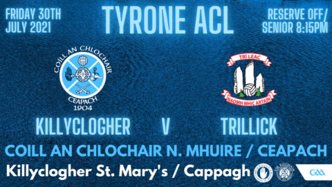 Killyclogher v Trillick This Evening