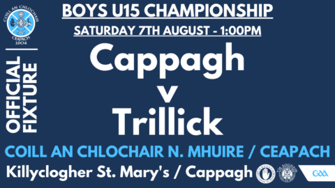 U15 Boys Play Trillick In Championship