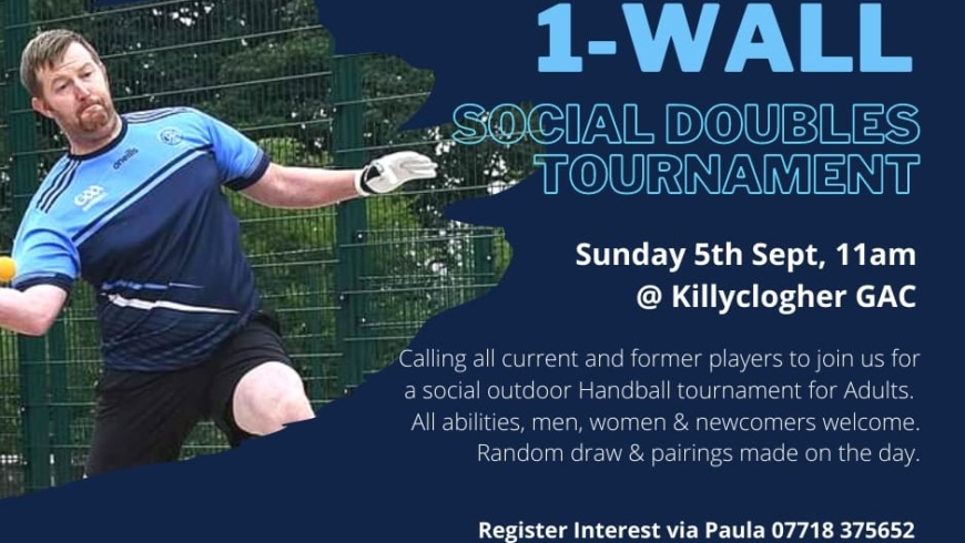 1-Wall Handball Social Doubles Tournament